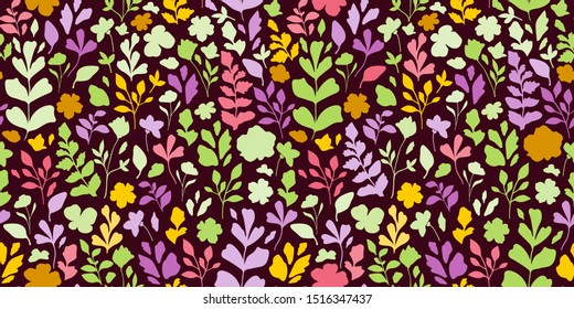Cute floral pattern in the small flower. Seamless vector texture for fashion prints, wrapping, textile, paper, wallpaper, background.