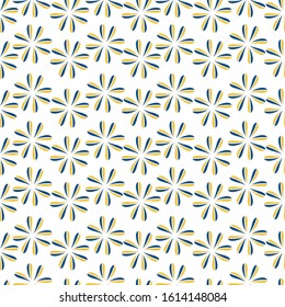 Cute Floral pattern in the small flower. Seamless vector texture. Elegant template for spring and summer design.