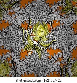 Cute Floral pattern in the small flower. Vector illustration. Seamless.