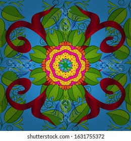Cute Floral pattern in the small flower. Fashionable fabric pattern. Seamless Tony fabric pattern. Vector illustration.
