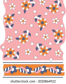 Cute Floral pattern in the small flower. Elegant template for fashion prints. background. tile. texture. border use