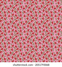 Cute floral pattern in the small flower Seamless vector texture background design