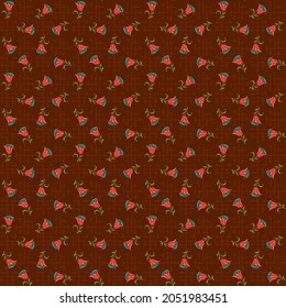 Diseño de fondo de textura vectorial sin foco de la flor pequeña
