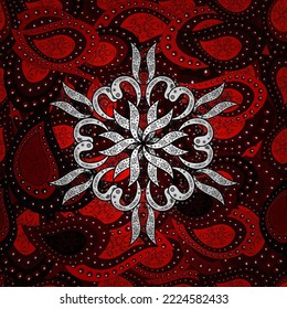 Cute Floral pattern in the small flower. seamless floral pattern with nice doodles flowers. Beautiful fabric pattern. vector illustration 