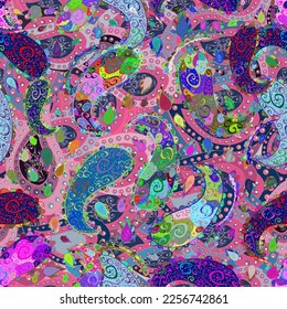 Cute Floral pattern in the small flower. seamless floral pattern with nice doodles flowers. Beautiful fabric pattern. vector illustration 