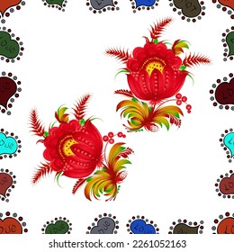Cute Floral pattern in the small flower. seamless floral pattern with nice doodles flowers. Beautiful fabric pattern. vector illustration 