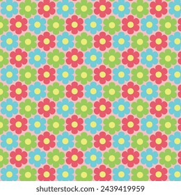 Cute Floral pattern in the small flower. Seamless vector texture. Elegant template for fashion prints. Printing with colorful flowers. colored background. For backgrounds and wallpapers.