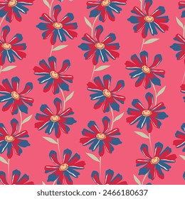 Lindo patrón floral en la Pequeña flor. Textura de Vector sin costura para estampados de moda, envoltura, textil, papel, Fondo de pantalla.