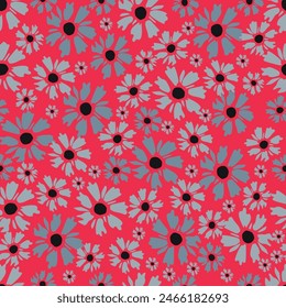 Lindo patrón floral en la Pequeña flor. Textura de Vector sin costura para estampados de moda, envoltura, textil, papel, Fondo de pantalla.