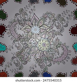 Cute Floral pattern in the small flower. vector pattern. Gentle, summer floral on pleasant colors. vector illustration 