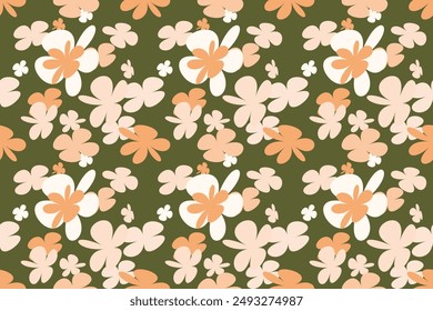 Cute Floral Pattern in the Small Flower. Little Floral Liberty Seamless Texture Background. Spring, Summer Romantic Blossom Flower Garden Seamless Pattern for Your Designs