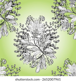 Cute Floral pattern in the small flower. seamless floral pattern with nice doodles flowers. Beautiful fabric pattern. vector illustration. Doodles. Petals. Colorful.