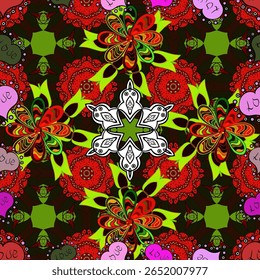 Cute Floral pattern in the small flower. seamless floral pattern with nice doodles flowers. Beautiful fabric pattern. vector illustration. Doodles. Petals. Colorful.