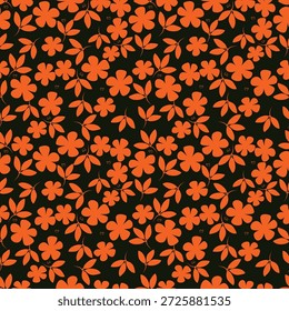 Cute Floral pattern in the small flower. Cute seamless floral pattern. Simple flowers background for fabric. Vintage flowery pattern.
