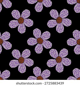 Cute Floral pattern in the small flower. Cute seamless floral pattern. Simple flowers background for fabric. Vintage flowery pattern.
