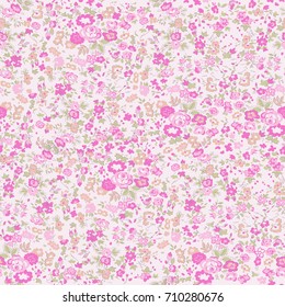 Cute Floral pattern in the small flower. "Ditsy print". Motifs scattered random. Seamless vector texture. Elegant template for fashion prints. 