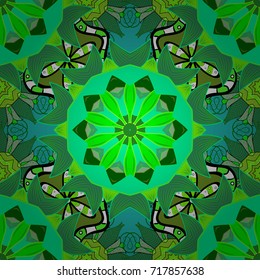 Cute Floral pattern in the small flower. Vector illustration. Seamless.