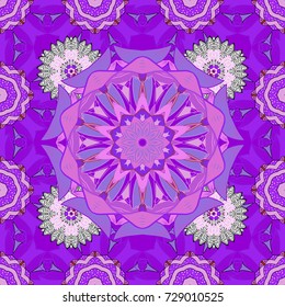 Cute Floral pattern in the small flower. Vector illustration. Seamless floral pattern with nice doodles flowers. Beautiful fabric pattern.
