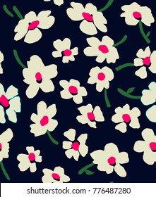 Cute Floral pattern in the small flower. "Ditsy print". Motifs scattered random. Seamless vector texture. Elegant template for fashion prints. 