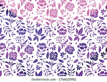 Cute Blumenmuster in der kleinen Blume.Motifs verstreut zufällig. Nahtlose Vektorstruktur. Elegante Vorlage für Modedrucke. Drucken mit sehr kleinen rosa Blumen. Weißer Hintergrund.