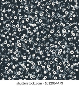 Cute Floral pattern of small flowers.