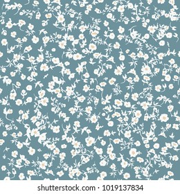 Cute Floral Pattern Of Small Flowers.