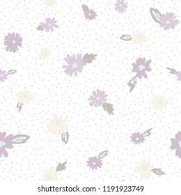 Cute Floral pattern of small flowers.