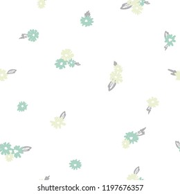 Cute Floral pattern of small flowers.