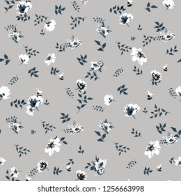 Cute Floral pattern of small flowers.