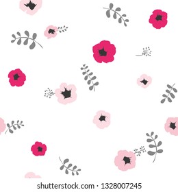 Cute Floral pattern of small flowers. - Vector 