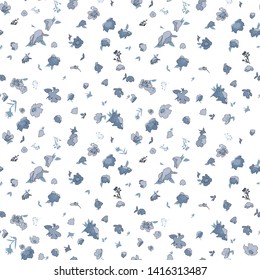 Cute Floral pattern of small flowers. - Vector 