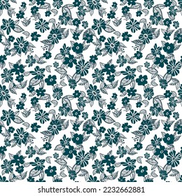 Cute Floral pattern of small flowers