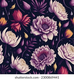 Cute floral pattern in the small flowers. Seamless vector texture. Elegant template for fashion prints. Printing with small pink and yellow flowers. White background