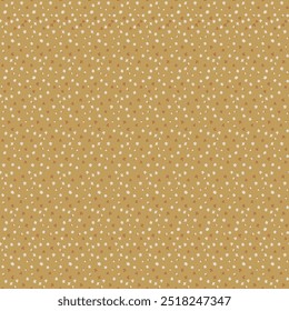 Nettes Blumenmuster in den kleinen Blumen. Nahtlose Vektortextur. Elegante Vorlage für Modedrucke. Druck mit kleinen weißen Blumen. gelber Hintergrund.