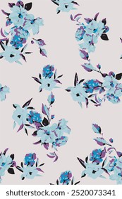 Cute floral pattern in the small flowers. Seamless vector texture. Elegant template for fashion prints. Printing with small pink and yellow flowers. White background