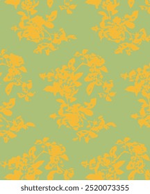 Lindo patrón floral en las Pequeñas flores. Textura de Vector sin costuras. Elegante Plantilla para estampados de moda. Estampado con Pequeñas flores rosas y amarillas. El fondo blanco