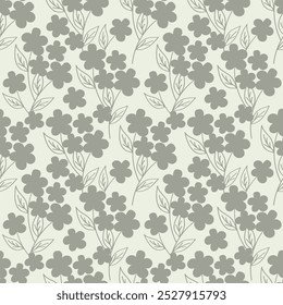 Cute floral pattern in the small flowers. Seamless vector texture. Elegant template for fashion prints. Printing with small pink and yellow flowers. White background