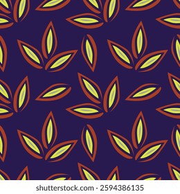 Cute floral pattern in the small flowers. Seamless vector texture. Elegant template for fashion prints. Printing with small orange and pink flowers. Ivory background.
