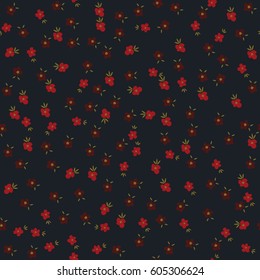 Cute Floral pattern of small flowers. 