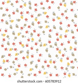 Cute Floral pattern of small flowers. 