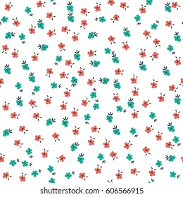 Cute Floral pattern of small flowers. 