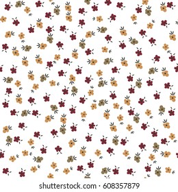 Cute Floral pattern of small flowers. 