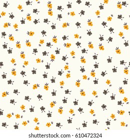 Cute Floral pattern of small flowers. 