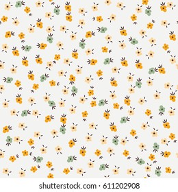 Cute Floral pattern of small flowers. 
