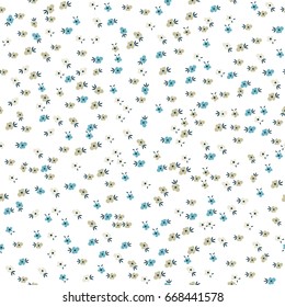 Cute Floral pattern of small flowers. 