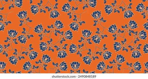 Lindo patrón floral en las Pequeñas flores suaves. Textura de Vector sin costuras. Plantilla Ditsy para estampados de moda. Ilustración con Pequeñas flores rosas