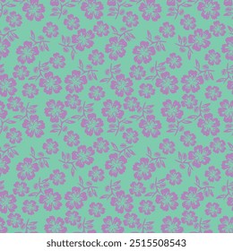 Cute floral pattern. Small white flowers. Pale light blue background. Ditsy print. Floral seamless background. Trendy template for fashion prints. Stock pattern.