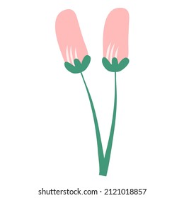 cute floral pink hand drawn 