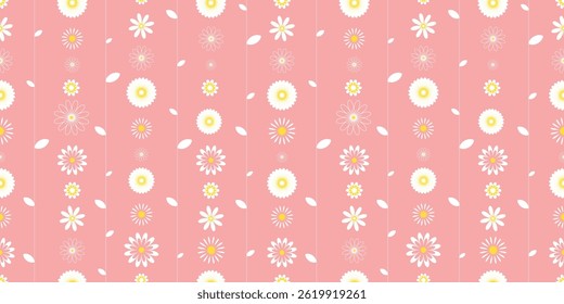 Cute floral print for textile, packaging, wallpaper, design