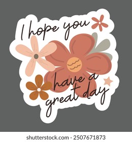 Cute floral printable stickers png, inspirational sticker png, print and cut sticker, cricut stickers, packaging sticker png, sticker design